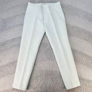 Lacoste Vintage Equestrian Pants Mens 32x29 Mint Green Saddle Patch‎ Chinos